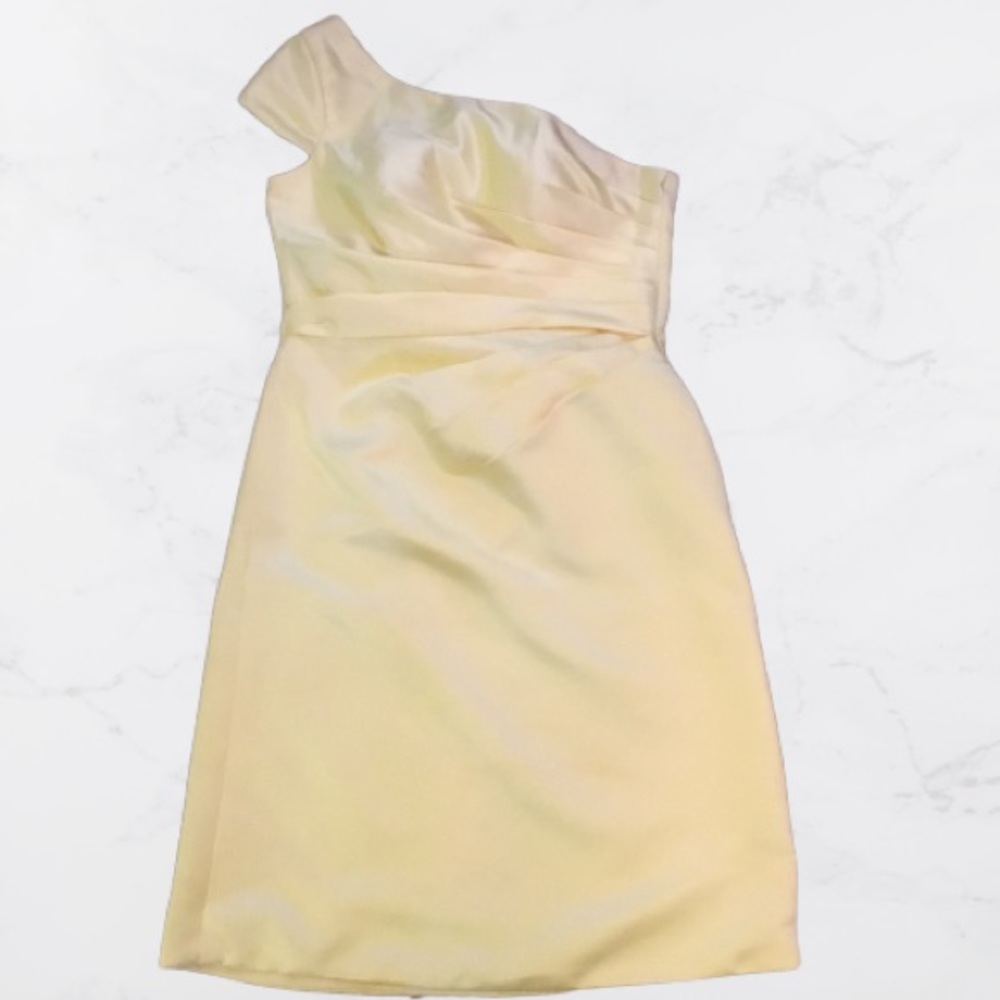 One Shoulder Below The Knee dress